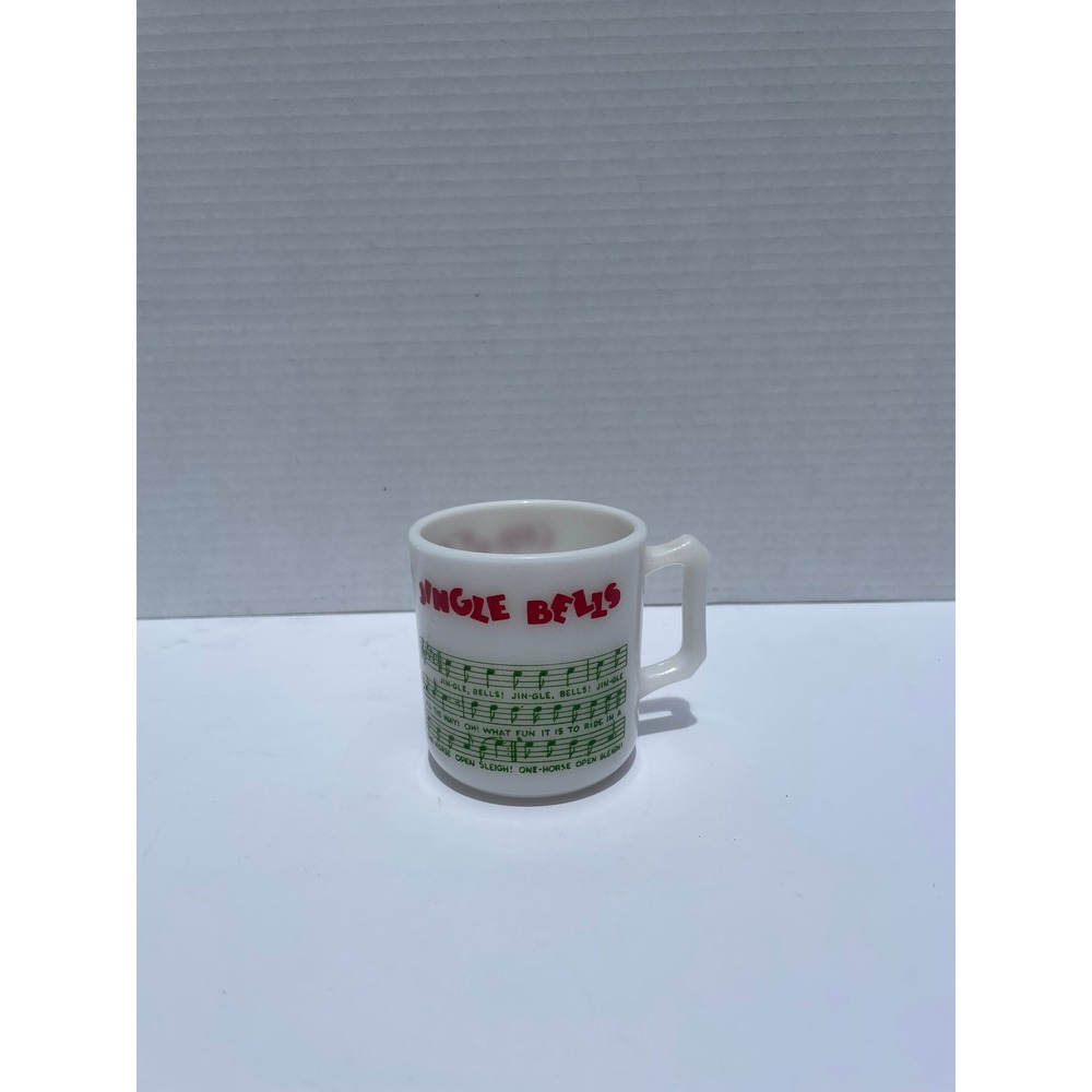Vintage Jingle Bells Christmas Mug with Sheet‎ Music - Festive Holiday Drinkware